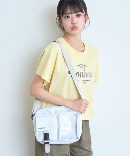 LOVETOXIC(ラブトキシック)の「【LTXC】クリアラメポケットショルダー(バックパック/リュック・キッズ・ブラック・F)」の2枚目の写真