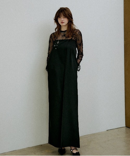 LE'RURE（リルアー）の「Lace tops（ドレス・レディース・ブラック/ベージュ・MEDIUM）」の4枚目の写真
