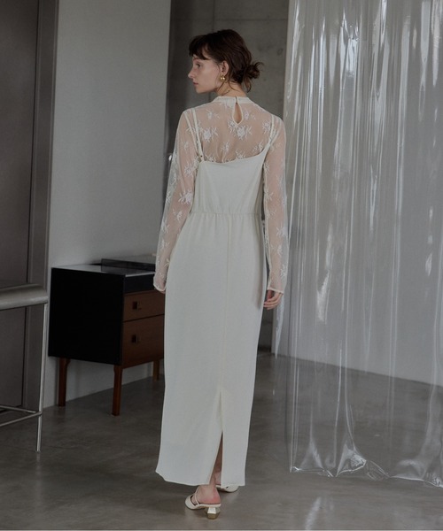 LE'RURE（リルアー）の「Lace tops（ドレス・レディース・ブラック/ベージュ・MEDIUM）」の6枚目の写真