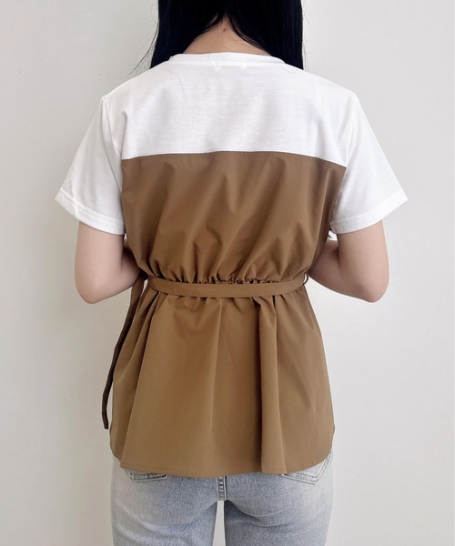 INGNI(イング)の「ベルト付ビスチェドッキングトップス(Tシャツ/カットソー・レディース・ブラウン/ブラック/グレー・M)」の17枚目の写真