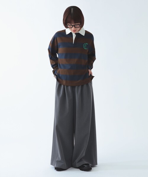 Ray BEAMS(レイビームス)の「【別注】Champion / ラグビー Tシャツ(ポロシャツ・レディース・ダークブラウン/ネイビー/その他・ONE SIZE)」の20枚目の写真
