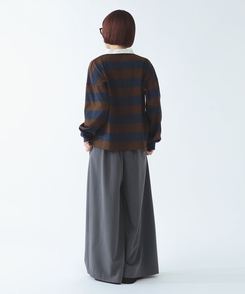 Ray BEAMS(レイビームス)の「【別注】Champion / ラグビー Tシャツ(ポロシャツ・レディース・ダークブラウン/ネイビー/その他・ONE SIZE)」の19枚目の写真