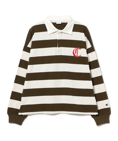 Ray BEAMS(レイビームス)の「【別注】Champion / ラグビー Tシャツ(ポロシャツ・レディース・ダークブラウン/ネイビー/その他・ONE SIZE)」の10枚目の写真