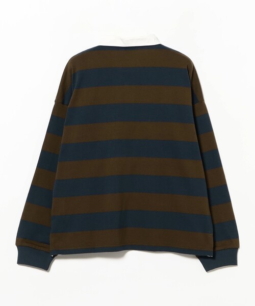 Ray BEAMS(レイビームス)の「【別注】Champion / ラグビー Tシャツ(ポロシャツ・レディース・ダークブラウン/ネイビー/その他・ONE SIZE)」の6枚目の写真