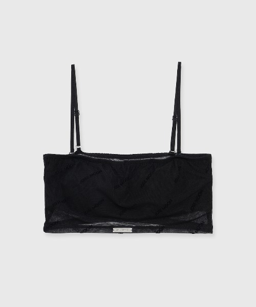 MONOGRAM SHEER BARE TOP/モノグラムシアーベアトップ（チューブトップ