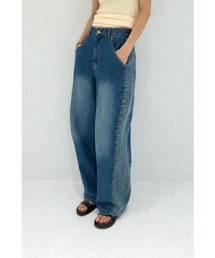 marjour | 10OZ SIDE PANEL WIDE DENIM(デニムパンツ)