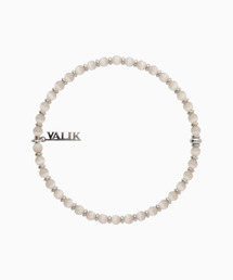VALIK（バリク）の「[925シルバー] No.94 ピーチキャッツアイビーズブレスレット 4mm（ブレスレット）」