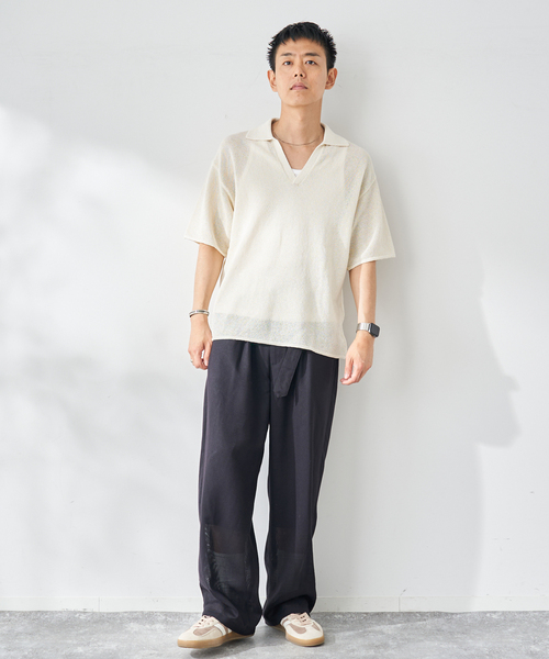 B.C STOCK(ベーセーストック)の「ユーティリティベルテッドスラックス(その他パンツ・メンズ・ベージュ/ネイビー/ブラック・LARGE/MEDIUM)」の6枚目の写真