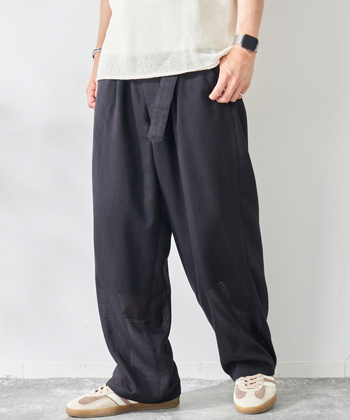 B.C STOCK(ベーセーストック)の「ユーティリティベルテッドスラックス(その他パンツ・メンズ・ベージュ/ネイビー/ブラック・LARGE/MEDIUM)」の9枚目の写真