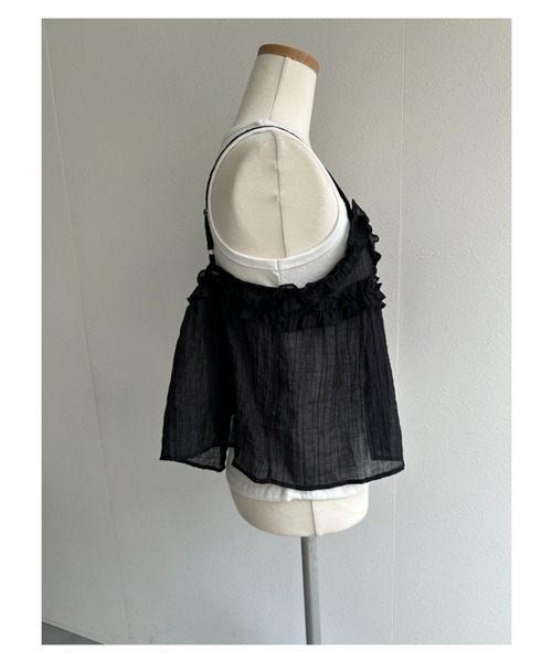 ap retro(アプレトロ)の「【SET商品】フリルキャミソールセット/レイヤード/マルチウェイ(Tシャツ/カットソー・レディース・ブラック/ブラウン/グレー/グリーン・FREE)」の22枚目の写真