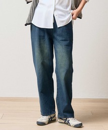 10ozデニム ブラスト加工 プルオンシェフパンツ