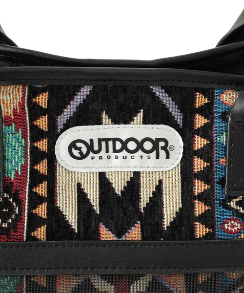 OUTDOOR PRODUCTS(アウトドアプロダクツ)の「【OUTDOOR PRODUCTS】ジャガードマルシェバッグ(トートバッグ・レディース・ブラック系その他2/ブルー系その他2・FREE)」の6枚目の写真