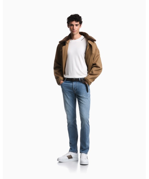 EMPORIO ARMANI(エンポリオアルマーニ)の「【エンポリオ アルマーニ】レギュラーフィット Tシャツ モダール混紡ジャージー(Tシャツ/カットソー・メンズ・ブラック/オフホワイト・LARGE/X-LARGE/X-SMALL/SMALL/MEDIUM)」の13枚目の写真