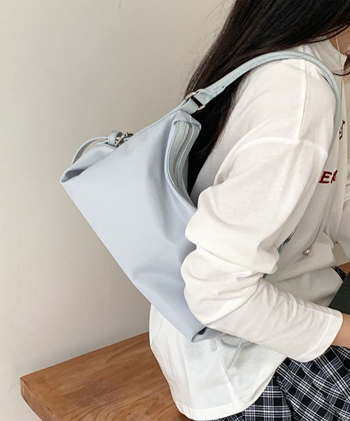 SETUP7(セットアップセブン)の「【SETUP7】ナイロンショルダーバッグ SCCH(ショルダーバッグ・レディース・ブラウン/ブラック/オフホワイト/ブルー・FREE)」の12枚目の写真