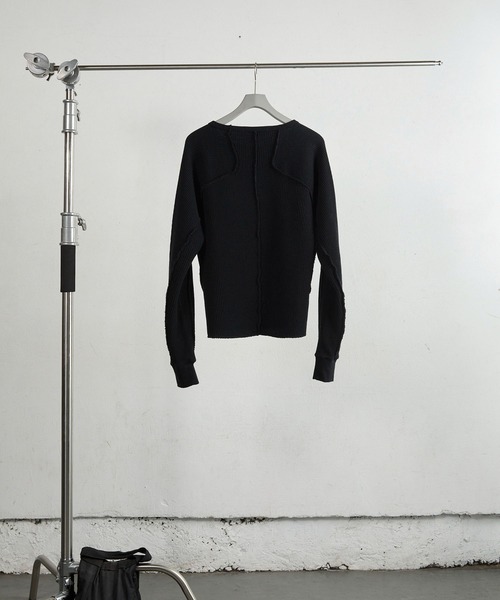 NVRFRGT(ネヴァーフォーゲット)の「WAFFLE THERMAL LONG SLEEVE TSHIRT(Tシャツ/カットソー・レディース・ブラック/ホワイト/グレー・1)」の5枚目の写真