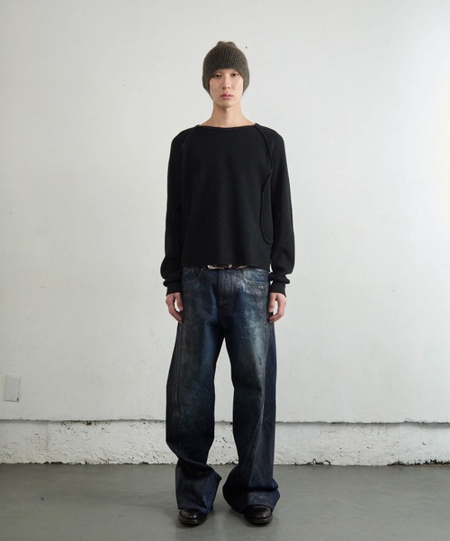 NVRFRGT(ネヴァーフォーゲット)の「WAFFLE THERMAL LONG SLEEVE TSHIRT(Tシャツ/カットソー・レディース・ブラック/ホワイト/グレー・1)」の6枚目の写真
