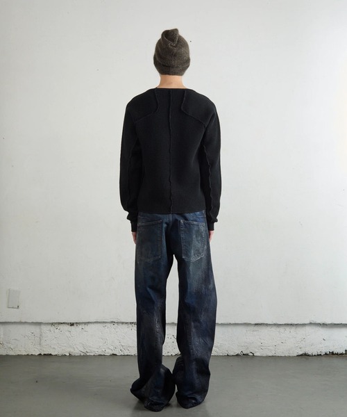 NVRFRGT(ネヴァーフォーゲット)の「WAFFLE THERMAL LONG SLEEVE TSHIRT(Tシャツ/カットソー・レディース・ブラック/ホワイト/グレー・1)」の8枚目の写真