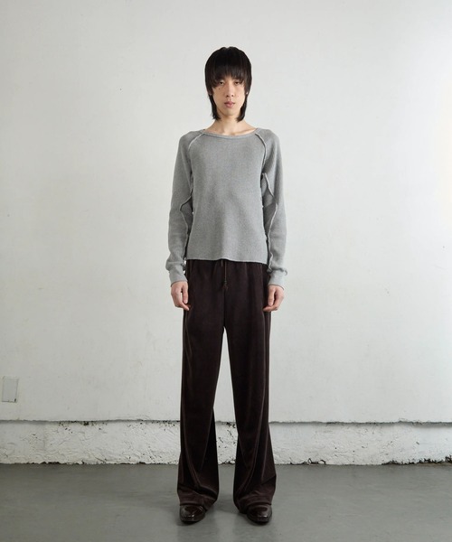 NVRFRGT(ネヴァーフォーゲット)の「WAFFLE THERMAL LONG SLEEVE TSHIRT(Tシャツ/カットソー・レディース・ブラック/ホワイト/グレー・1)」の10枚目の写真