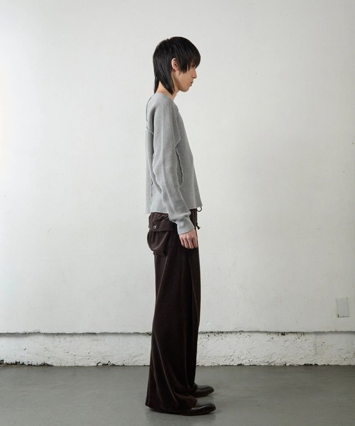 NVRFRGT(ネヴァーフォーゲット)の「WAFFLE THERMAL LONG SLEEVE TSHIRT(Tシャツ/カットソー・レディース・ブラック/ホワイト/グレー・1)」の11枚目の写真