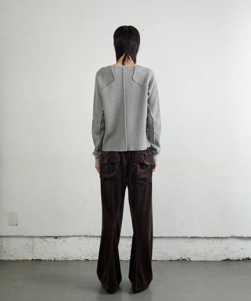 NVRFRGT(ネヴァーフォーゲット)の「WAFFLE THERMAL LONG SLEEVE TSHIRT(Tシャツ/カットソー・レディース・ブラック/ホワイト/グレー・1)」の12枚目の写真