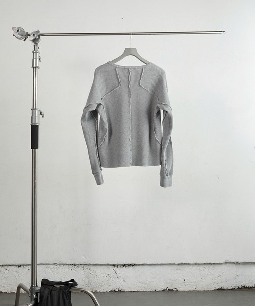 NVRFRGT(ネヴァーフォーゲット)の「WAFFLE THERMAL LONG SLEEVE TSHIRT(Tシャツ/カットソー・レディース・ブラック/ホワイト/グレー・1)」の9枚目の写真