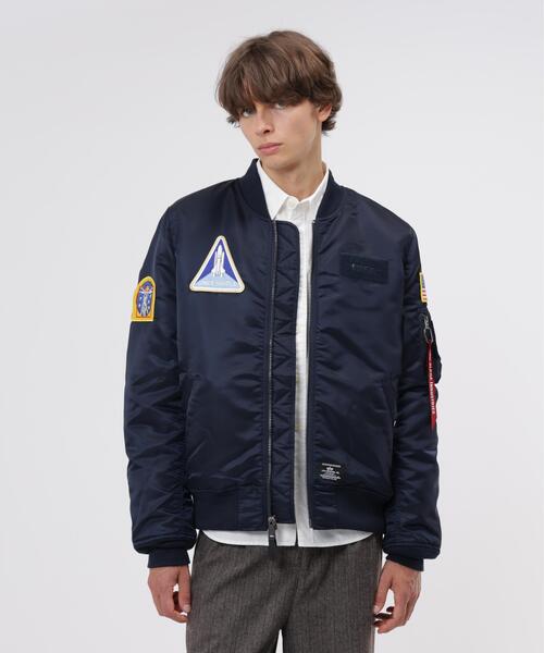 Alpha Industries(アルファインダストリーズ)の「Alpha Industries/アルファ インダストリーズ/MA-1 REGULAR FIT FLIGHT JACKET (NASA)/MA-1 レギュラーフィット フライトジャケット(MA-1・メンズ・ブラック/ネイビー・M/S/2XL/XL/L)」の8枚目の写真