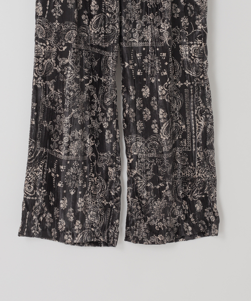 Couture d'adam（クチュールドアダム）の「COUTURE D’ADAM (クチュール ド アダム) Bandana Collage Easy パンツ（スラックス・メンズ・ブラック・42/40）」の3枚目の写真