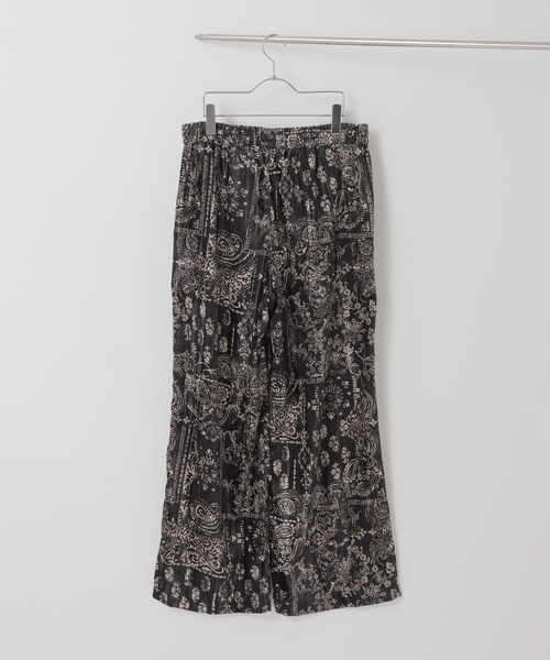 Couture d'adam（クチュールドアダム）の「COUTURE D’ADAM (クチュール ド アダム) Bandana Collage Easy パンツ（スラックス・メンズ・ブラック・42/40）」の5枚目の写真