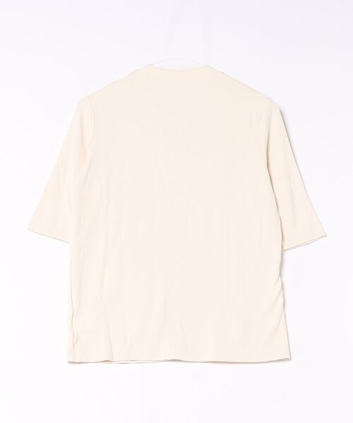 N.s（エヌドットエス）の「モックネック 5分袖 ベーシックカットソー（Tシャツ/カットソー・レディース・ブラック/アイボリー・FREE）」の5枚目の写真