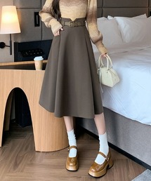 フレア ウールロングスカート