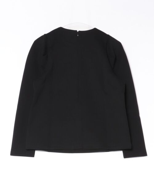 PICCIN PERLA(ピッチンペルラ)の「タックスリーブプルオーバー(Tシャツ/カットソー・レディース・ブラック/オフホワイト・M)」の22枚目の写真