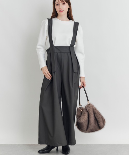 PICCIN PERLA(ピッチンペルラ)の「タックスリーブプルオーバー(Tシャツ/カットソー・レディース・ブラック/オフホワイト・M)」の14枚目の写真