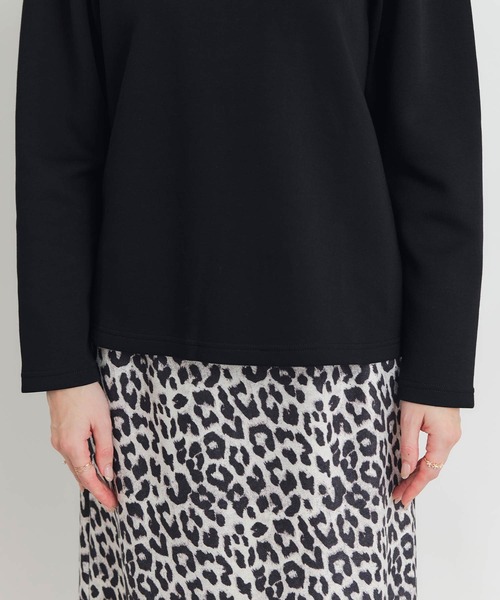PICCIN PERLA(ピッチンペルラ)の「タックスリーブプルオーバー(Tシャツ/カットソー・レディース・ブラック/オフホワイト・M)」の20枚目の写真