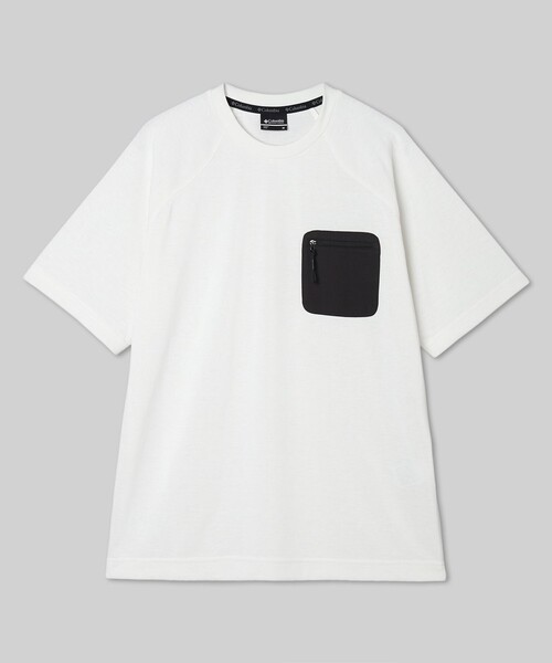 Columbia(コロンビア)の「COLUMBIA BLACK LABEL/ シェブロンリザーブポケットショートスリーブTシャツ /コロンビアブラックレーベル(Tシャツ/カットソー・メンズ・ホワイト/ブラック/イエロー/レッド・S/M/XL/L)」の2枚目の写真