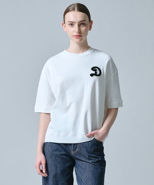 DOUBLE STANDARD CLOTHING（ダブルスタンダードクロージング）の「Dロゴワッペンスウェット（スウェット・レディース・ブラック/オフホワイト・FREE）」の22枚目の写真