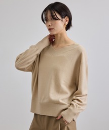 SALON adam et rope' | WOOL/CASH ウールカシミヤVネックプルオーバー(ニット/セーター)
