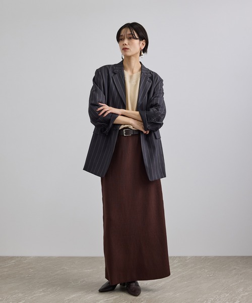 SALON adam et rope'(サロン アダム エ ロペ)の「WOOL/CASH ウールカシミヤVネックプルオーバー(ニット/セーター・レディース・ベージュ・FREE)」の4枚目の写真