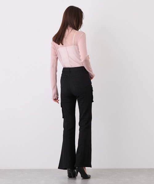 Jayro(ジャイロ)の「アシメカーゴフレアパンツ(その他パンツ・レディース・ブラック/ブルー系その他3/ブルー系その他2・M)」の6枚目の写真