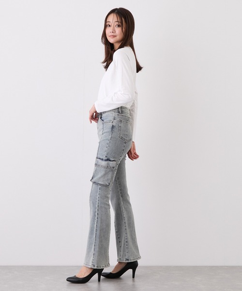 Jayro(ジャイロ)の「アシメカーゴフレアパンツ(その他パンツ・レディース・ブラック/ブルー系その他3/ブルー系その他2・M)」の21枚目の写真
