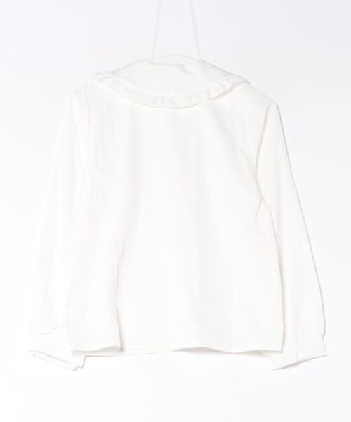 almo（アルモ）の「【LAMPOON】フリルビッグカラーブラウス（シャツ/ブラウス・レディース・ベージュ/ホワイト・SMALL/LARGE/MEDIUM）」の4枚目の写真