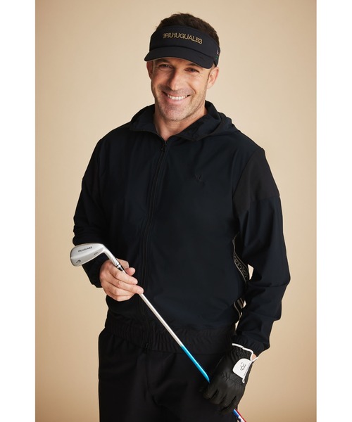 1PIU1UGUALE3 GOLF(ウノピゥウノウグァーレトレゴルフ)の「113 ADP GOLF WIND BREAKER(その他アウター・メンズ・ブラック・Ⅵ/Ⅴ/Ⅳ)」の1枚目の写真