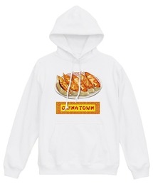 NIPOP（ニポップ） プルパーカー レディース スウェット 餃子 中華料理 イラスト ロゴ プリント プルオーバーパーカー フーディー スエット トップス インバウンド お土産 ユニセックス