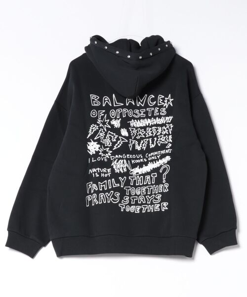 RVCA(ルーカ)の「RVCA ウィメンズ DANI MILLER OVERSIZED HOODIE パーカー 【2026年秋冬モデル】(パーカー・レディース・ブラック系その他・SMALL/X-SMALL)」の2枚目の写真