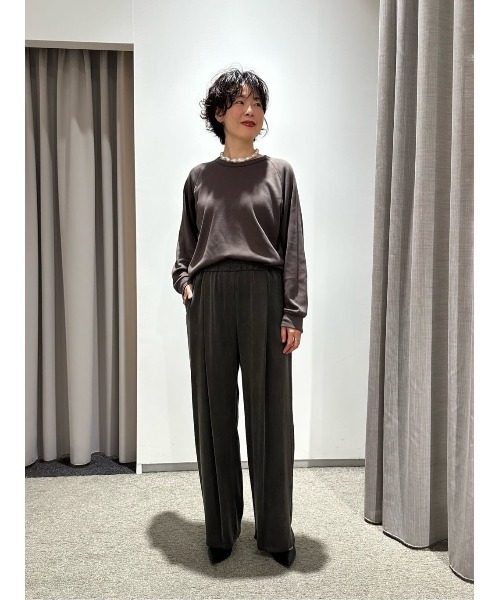 ESTNATION(エストネーション)の「ESTNATION / キュプラパンツ(その他パンツ・レディース・ブラウン/チャコールグレー・38/36)」の13枚目の写真