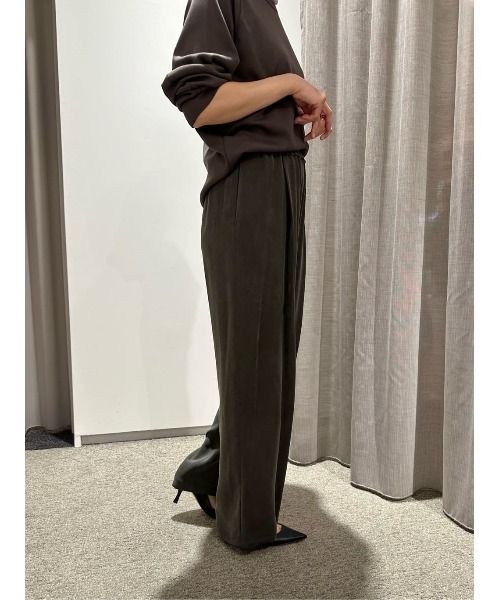 ESTNATION(エストネーション)の「ESTNATION / キュプラパンツ(その他パンツ・レディース・ブラウン/チャコールグレー・38/36)」の14枚目の写真