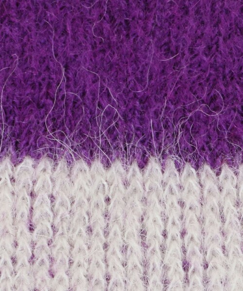 ODETTE E ODILE(オデットエオディール)の「<woolsens>CHAMONIX(ソックス/靴下・レディース・ケリーグリーン/パープル・FREE)」の3枚目の写真