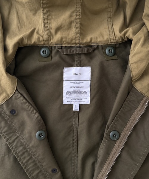 CANAL JEAN(キャナルジーン)の「KHA:KI NEW TYPE-51 PARKA(モッズコート・レディース・カーキ系・1)」の12枚目の写真