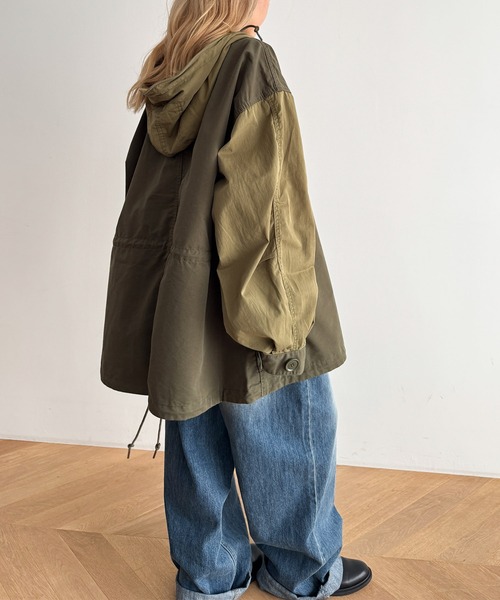 CANAL JEAN(キャナルジーン)の「KHA:KI NEW TYPE-51 PARKA(モッズコート・レディース・カーキ系・1)」の4枚目の写真