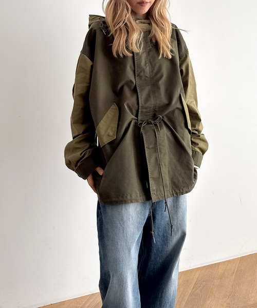 CANAL JEAN(キャナルジーン)の「KHA:KI NEW TYPE-51 PARKA(モッズコート・レディース・カーキ系・1)」の6枚目の写真