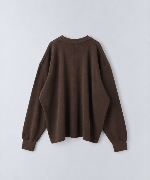 KANEMASA PHIL.（カネマサフィル）の「【KANEMASA PHIL.】18G Waffle（Tシャツ/カットソー・メンズ・ブラウン/ホワイト/ブラック・M/S）」の6枚目の写真